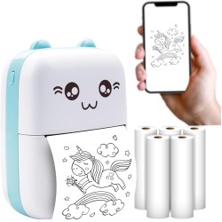 Maxlife Mxtp-100 Mini Printer Pocket Printer Mini Portable Photo Printer Mobile Smartphone Bluetooth Usb Cable Thermal Paper For