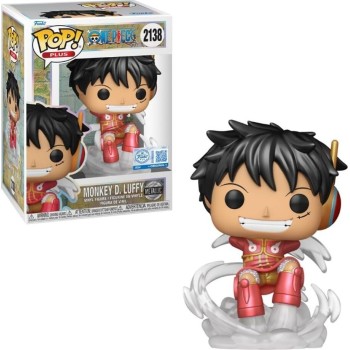 pop monkey d. luffy metallic funko  2138 with plastic protection 88299 889698882996