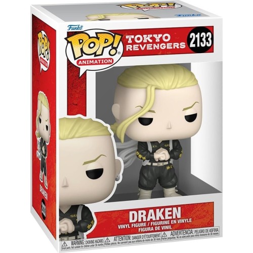 Funko pop! animation: tokyo revengers - draken 2133 vinyl figure 86758 889698867580