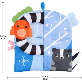 Mattel Fisher-price Sensory Seasons Soft Book, Newborn Tummy Time Busy Activity for Baby Ages 0+ Months JKP53 / 194735354283