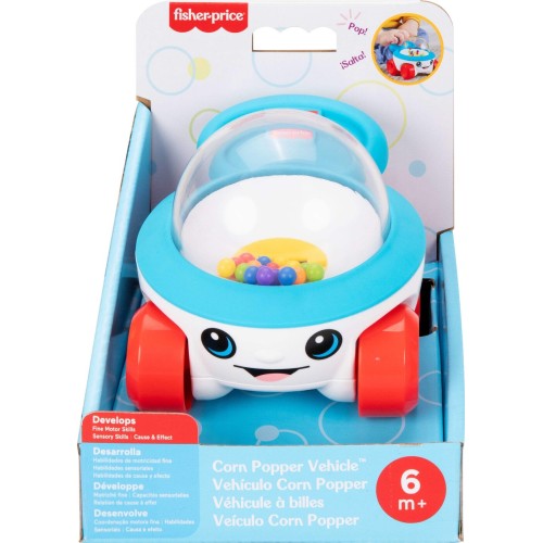 Mattel Fisher-price Corn Popper Vehicle Push-along Toy With Sounds for Baby & Toddler JKD57 194735347360