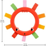 Mattel Fisher-Price Κουδουνιστρες Ζωακια Fisher Price Rainbow Ribbons Activity Ring JKW53 / JKW56 194735357710