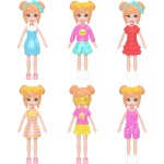 Mattel Polly Pocket Κουκλα Με Αξεσουάρ And Μπρελόκ Μεγαλο Pack 2 Σχέδια Bracelet Style Kit Lemonade JKR51 / JKR54 194735354924