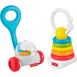 Mattel Fisher-Price Κουδουνίστρες Κλασικά Παιχνίδια - Σετ Των 2 JKP54 194735354290