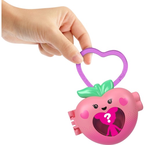 Mattel Polly Pocket Doll & Micro Compact, Keychain And Sticker Sheet, Pet Accessory, Travel Toys JKC86 / JKC87 194735346851