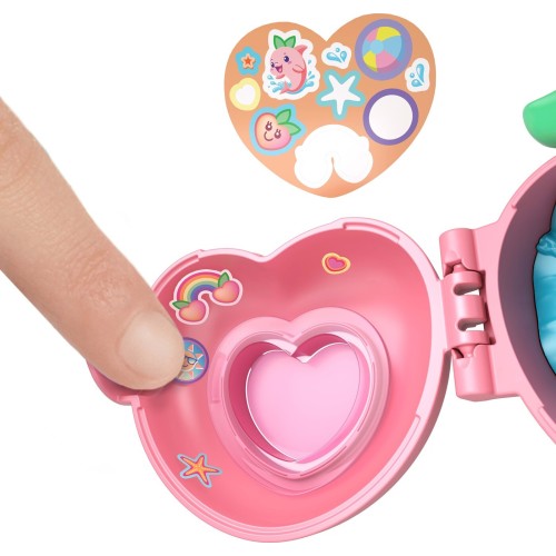 Mattel Polly Pocket Doll & Micro Compact, Keychain And Sticker Sheet, Pet Accessory, Travel Toys JKC86 / JKC87 194735346851