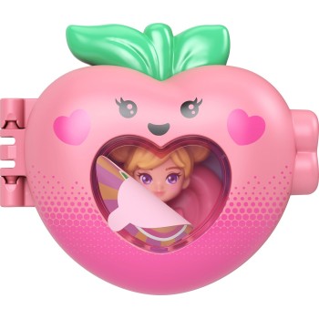 Mattel Polly Pocket Doll & Micro Compact, Keychain And Sticker Sheet, Pet Accessory, Travel Toys JKC86 / JKC87 194735346851