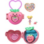 Mattel Polly Pocket Doll & Micro Compact, Keychain And Sticker Sheet, Pet Accessory, Travel Toys JKC86 / JKC87 194735346851