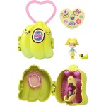 Mattel Polly Pocket Doll & Micro Compact, Keychain And Sticker Sheet, Pet Accessory, Travel Toys JKC86 / JKC89 194735346745