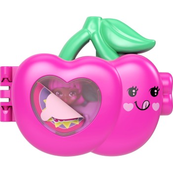Mattel Polly Pocket Doll & Micro Compact, Keychain and Sticker Sheet, Pet Accessory, Travel Toys JKC86 / JKC90 194735346776