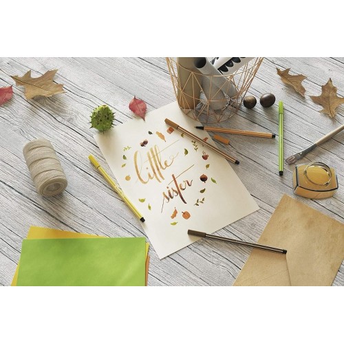 STABILO premium fibre-tip pen -  pen 68 - pack of 1 - mustard 68/67 4006381578660