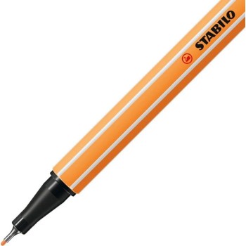 STABILO Fineliner - Point 88 - Pack Of 1 - Light Orange 88/25 4006381579247