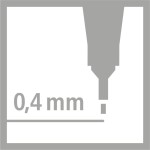 Μαρκαδόρος Stabilo 88/68 Light Orange 88/25 4006381579247