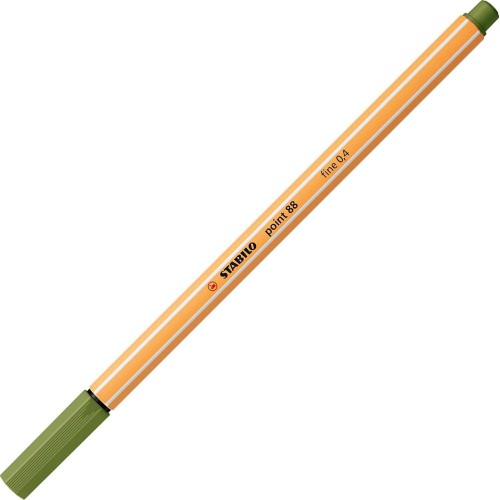 STABILO fineliner - point 88 - pack of 1 - moss green 88/35 4006381574662