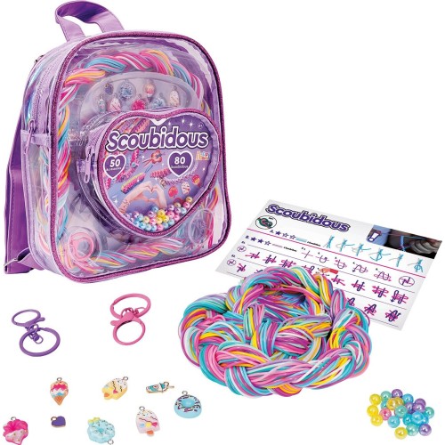 As company Happihobbi Scoubidous Backpack With 80 Scoubidous and Accessories For 6+ 1080-25570 5203068255701