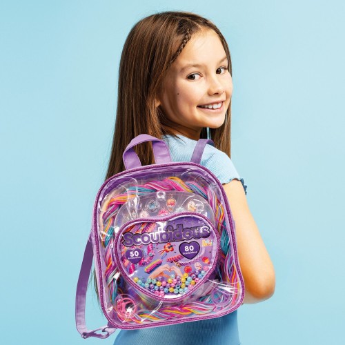 As company Happihobbi Scoubidous Backpack With 80 Scoubidous and Accessories For 6+ 1080-25570 5203068255701