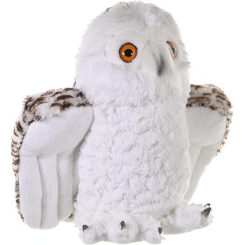 WILD PLANET Wild Republic Snowy Owl Plush, Stuffed Animal, Plush Toy, Gifts for Kids, Cuddlekins, 12 Inches 10957 092389109573