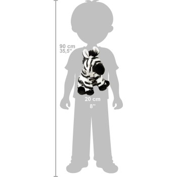WILD PLANET Wild Republic Zebra Baby βελου?δινο, λου?τρινο ζωα?κι, λου?τρινο παιχνι?δι, δω?ρα για παιδια?, Cuddlekins 8 ιντσω?ν 