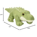 WILD PLANET Wild Republic Pocketkins Eco Alligator, Stuffed Animal, 5 Inches, Plush Toy, Made From Recycled Materials, Eco Frien