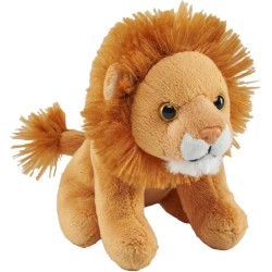 WILD PLANET Wild Republic Pocketkins Eco Lion, Stuffed Animal, 5 Inches, Plush Toy, Made From Recycled Materials, Eco Friendly 2