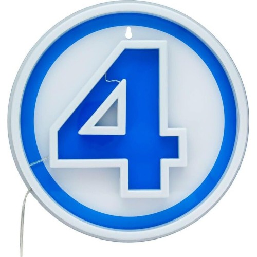 Paladone Marvel Avengers fantastic 4 wall mountable led neon light, 24 cm size, blue PP14789MUVN 5056577758672