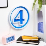 Marvel Avengers Paladone marvel: fantastic 4 - wall mountable led neon Φωτιστικό (pp14789muvn) PP14789MUVN 5056577758672
