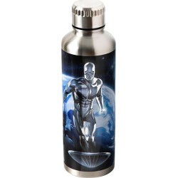 Paladone Marvel Avengers surfer 500ml metal water bottle, silver PP14787MU 5056577758658