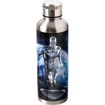 Marvel Avengers Paladone marvel: fantastic 4 - silver surfer Μεταλλικό Μπουκάλι Νερού (pp14787mu) PP14787MU 5056577758658
