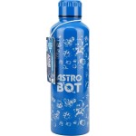 paladone astro bot metal water bottle, 500ml 16oz  steel bottle with screw- PP14678AB 5056577756821
