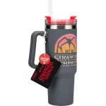 Paladone stranger things 5 insulated drinking tunbler with straw, 900 ml capacity PP14605ST 5056577755800