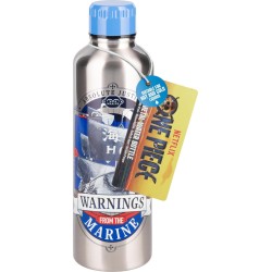 paladone one piece marines  steel water bottle with screw-top lid 500 ml, o PP14520OPNF 5056577754926