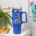 Paladone disney stitch 900 ml blue insulated travel cup and straw, officially licens PP14794LS 5056577758726