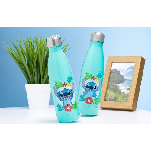 Paladone Disney Stitch stitch water bottle - officially licensed disney merchandise, lilo leakproo PP10960LSV2 5056577705256