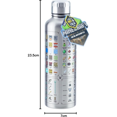 Paladone minecraft Μεταλλικό Μπουκάλι Νερού (500ml) (pp7995mcfv3) PP7995MCFV3 5055964767303
