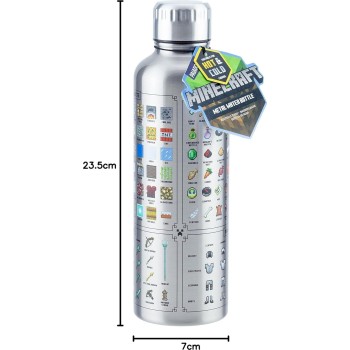 Paladone minecraft Μεταλλικό Μπουκάλι Νερού (500ml) (pp7995mcfv3) PP7995MCFV3 5055964767303