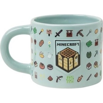 Paladone minecraft mug, officially licensed 400ml large ceramic coffee cup, embossed PP14641MCF 5056577756203