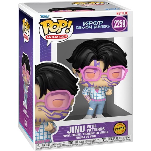 Funko pop animation: kpop demon hunters - jinu - 1-6 odds for rare chase variant  94691 889698946919