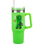 Paladone: minecraft - green multiway insulated travel ποτήρι με καλαμάκι(900ml) (pp14600mcf) PP14600MCF 5056577755756