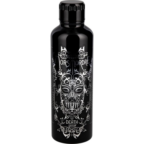 paladone harry potter death eater metal water bottle, officially licensed 5 PP14518HP 5056577754902