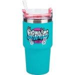 Paladone fortnite 600ml blue insulated gamer cup and straw, officially licensed tumb PP14598FO 5056577755732