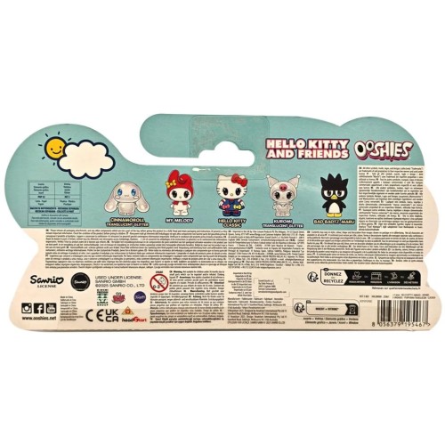 Giochi Preziosi Hello Kitty Φιγούρες 5 Εκ. Ooshies 5 Pack HHL00000 8056379195467