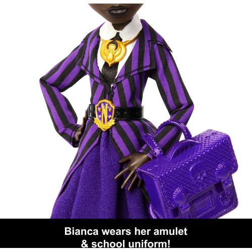 Mattel Monster High x Wednesday Collectible Doll, Bianca Barclay in Nevermore Academy Uniform JDR71 194735288878