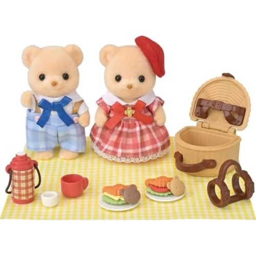Epoch Sylvanian Families - Biscuit Bear Sister And Brother - Delicious Picnic 5852 5054131058527