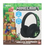 otl technologies otl  mc1241 minecraft wireless headphones with led light up feature - black  5055371629089