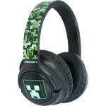 otl technologies otl  mc1241 minecraft wireless headphones with led light up feature - black  5055371629089