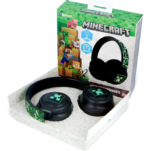 otl technologies Otl Minecraft Ασύρματα / Ενσύρματα On Ear Ακουστικά Με 50 Ώρες Λειτουργίας Πράσινα  5055371629089