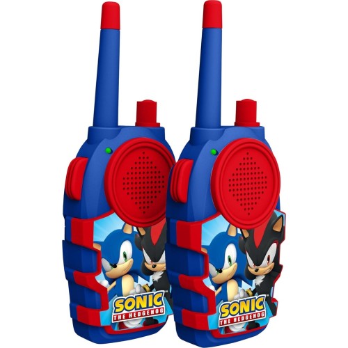 otl technologies otl  sonic the hedgehog walkie talkie set, 150m range, push-to-talk, static  5055371630252