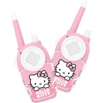 otl technologies hello kitty childrens walkie talkie set,  and white, battery operated, push  5055371630245