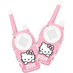 otl technologies hello kitty childrens walkie talkie set,  and white, battery operated, push  5055371630245