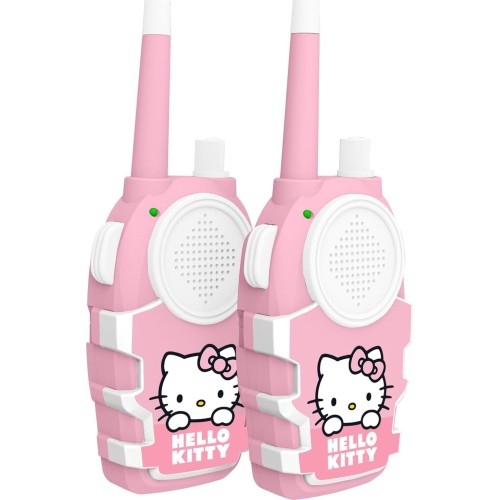 otl technologies hello kitty childrens walkie talkie set,  and white, battery operated, push  5055371630245